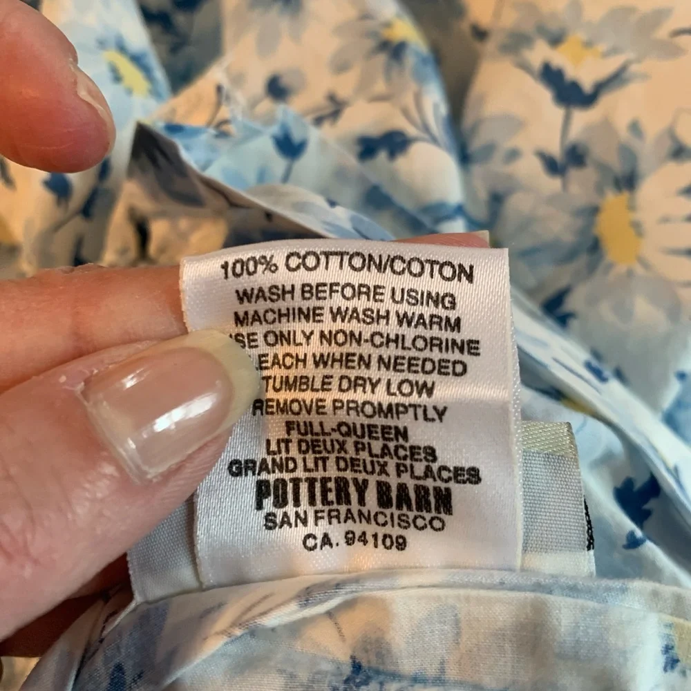 Pottery Barn Floral duvet cover